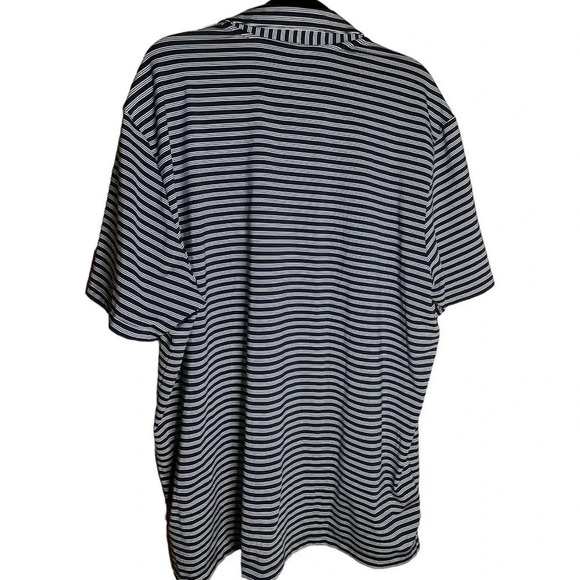 Adidas Men's Golf Striped Performance Polo Size XXL / 2X Big & Tall Short Sleeve - Picture 6 of 6